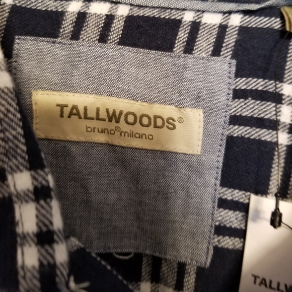 Tallwoods by Bruno Milano Vintage Flannel Button Down Shirt NWT - Picture 5 of 6